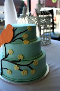 orange bird cake Yellow bird, up high in banana tree... Anyone? Anyone?